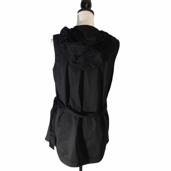 LAFAYETTE 148 New York Anorak Button Down Hooded Outdoor Sleeveless Jacket - Picture 7 of 13